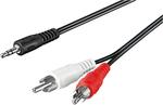 Minijack RCA Audiokabel 3,5mm Stereo Jack til 2x Phono Han AVK 118