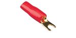 Gaffel U-kabelsko op til 4 mm² 1x Rød - 30.4440-02L