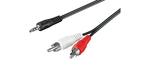 Goobay 3m Audio Video kabel 2x RCA - 27222