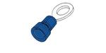 Blå ringkabelsko - til Stelforbindelse 5,5mm hul 317245-16505