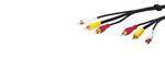 A/V kabel - 3x RCA han - 3x han 1.5m AVK 201-150 50139