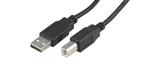 USB 2.0 kabel Typ A han - Typ B han 5m, sort USB-250S