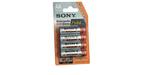 Sony NHAAB4E Rechargeable AA NiMH Batteries 4x 2500mAh