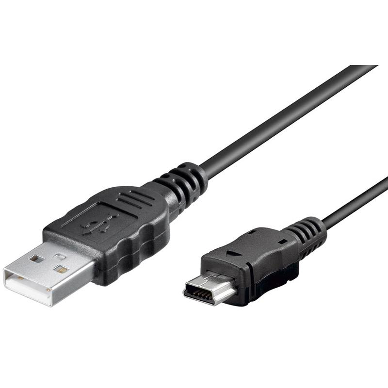 Lavet en kontrakt tragt Udsæt USB kabel Type A han - B mini 1,0m 46712 - DKK 19,00