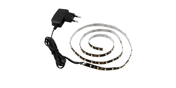 LED-LISTKIT LED-tapeliste startkit, 60 varmhvide SMD-dioder 4,8w