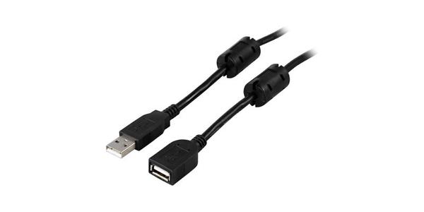 USB FORLÆNGER USB2-14FS USB 2.0 kabel Typ A han - Typ A hun 5m