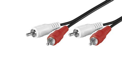 A/V kabel - 2x RCA han - 2x han 2.5m AVK 128-250 Q 50407