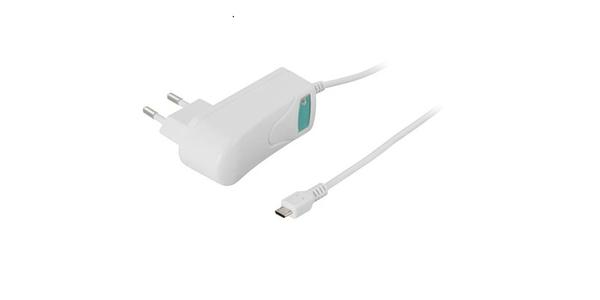 DELTACO USB-AC22 Strømadapter fra 230V til 5V USB 2m