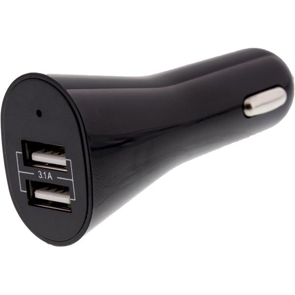 EPZI Billader 2x USB Type A 12-24V Sort - USB-CAR87