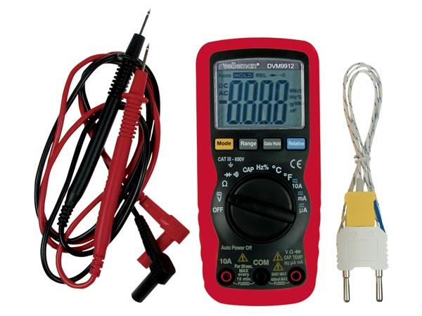 Velleman DVM9912 Digital Multimeter m. Autorange - H24325