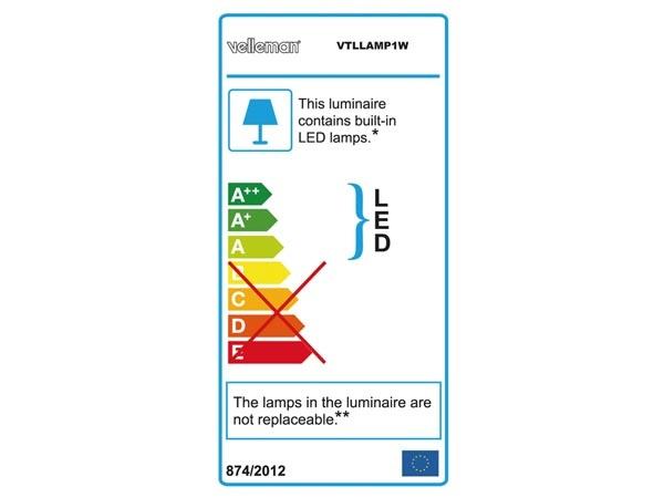 Velleman LED Luplampe 6W (5 dioptri) - VTLLAMP1W - 30145