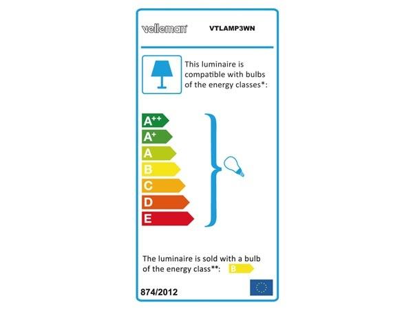 Velleman Prof Luplampe med lys 2x 9W (3 dioptri) - VTLAMP3WN