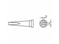 Weller loddespids LT-L - 2x1mm Flad lang (til WP80/WPS80