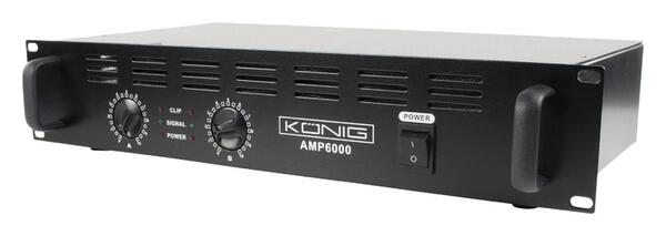 König Forstærker 600 W PA-AMP6000-KN