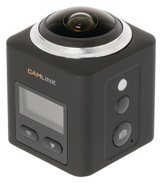 Full Hd Action Camera 360 ° 2K Wi-Fi / Microphone Sort CL-AC360