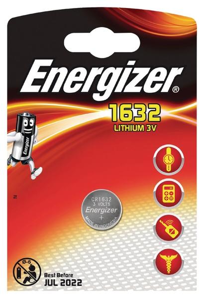 Energizer CR1632 knapcelle batteri Lithium