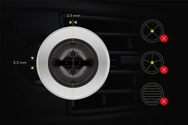 Magnet holder til luftventil for mobiltelefon Ø35mm - 38685