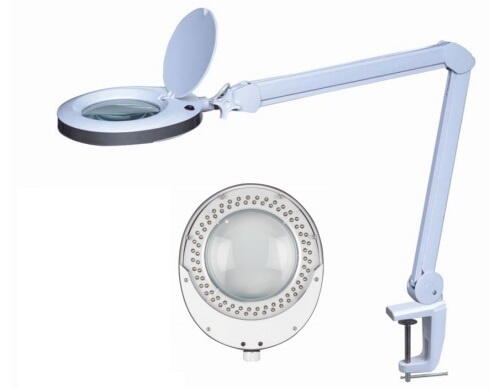 Led arbejds luplampe med Lup 8w 8 dioptri 60 LEDs - VTLLAMP4WN - 57652