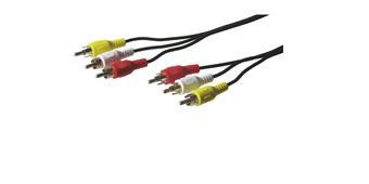 A/V kabel - 3x RCA han - 3x han 2.0m AVK 354-200 50381