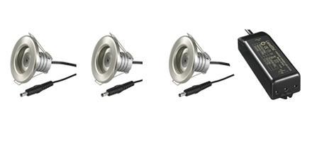 LED Downlight 35 KIT 3x1W ODF Chip 22° 30237