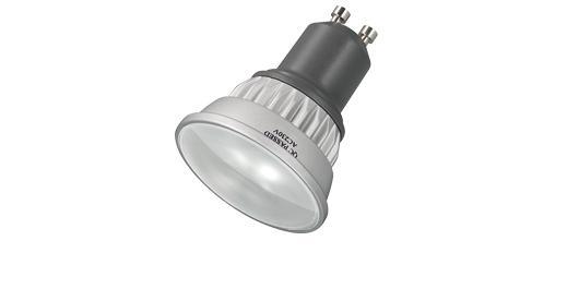 GU10 LED - 3w 230V Varm hvid (24 dioder, 3700K, 85 Lumen) 30267