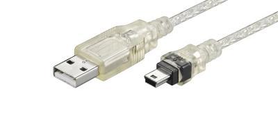 USB 2.0 kabel USB MINI-B 5 pin 100 TRANS 1m 93194