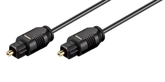 Digital Fiberkabel Audio, Toslink-Toslink,  2m TOTO-2