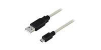 USB 2.0 kabel Type A han - Type Micro B han 2m USB-302